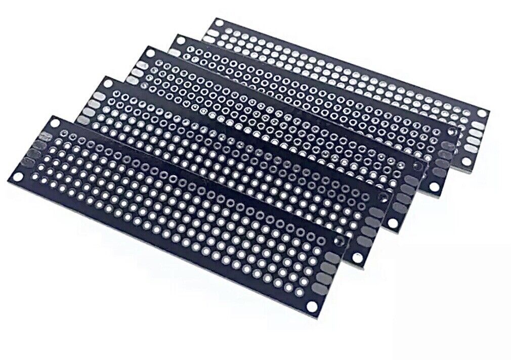 5Pcs 80X20 Double Side FR4 Arduino Prototype Universal PCB Board Soldering BLACK