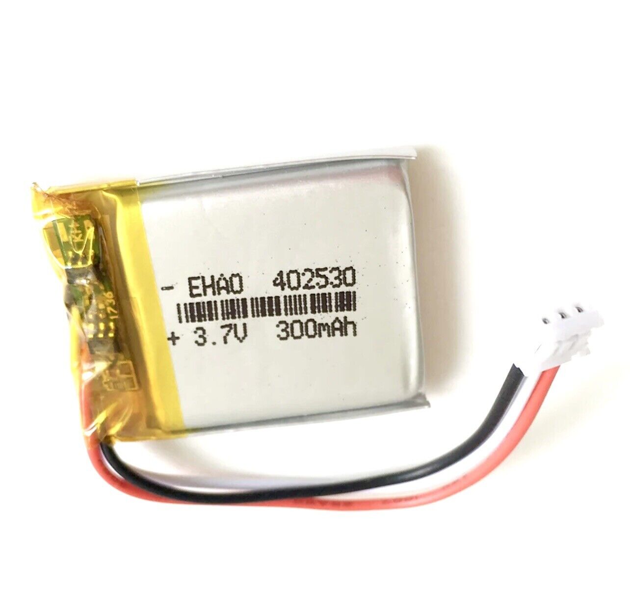 1 Polymer Lithium Ion Battery LiPo 300mA 3.7V 402530 4x25x30 3 Wire JST ZH1.5mm