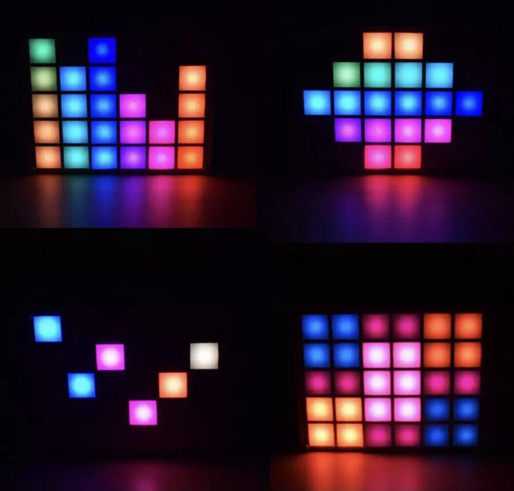 DIY Multi-function RGB LED Cool Full Colour Music Spectrum Clock Geekcreit