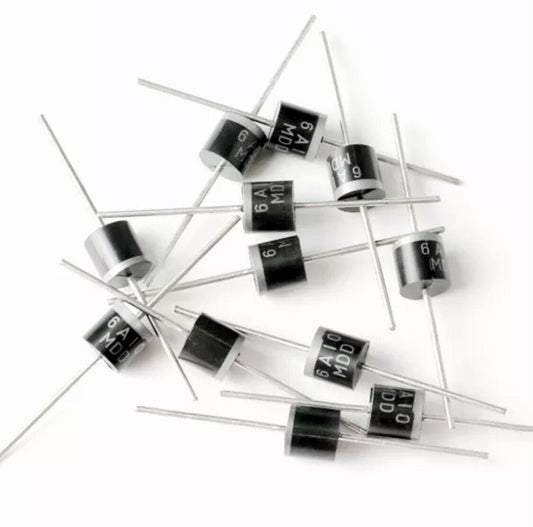 20pcs 6A10 R-6 DIP 6A 1000V electrical Axial Rectifier Diode DIY Electronics