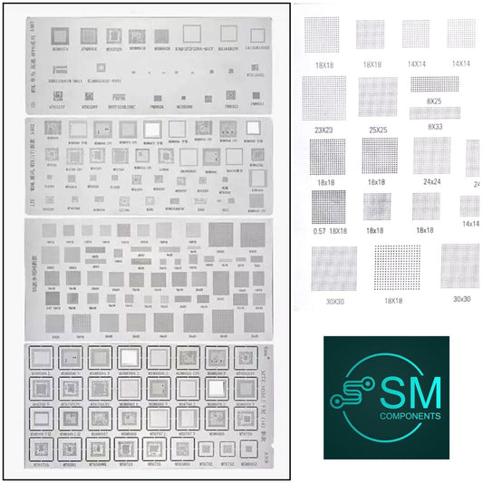 4PC IC Chip BGA Reballing Stencil Set Solder Template For Samsung,Huawei,Android