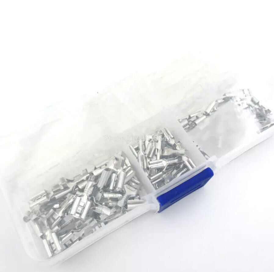 90pcs 2.8 4.8 6.3mm Wire Connector Crimping Kit Female Spade Terminals Set