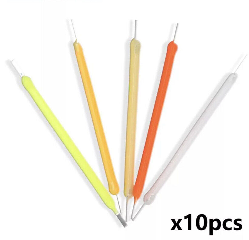 10Pcs DC 3V LED 40mm COOL WHITE Silicone Filament Led Light Emitting Diodes