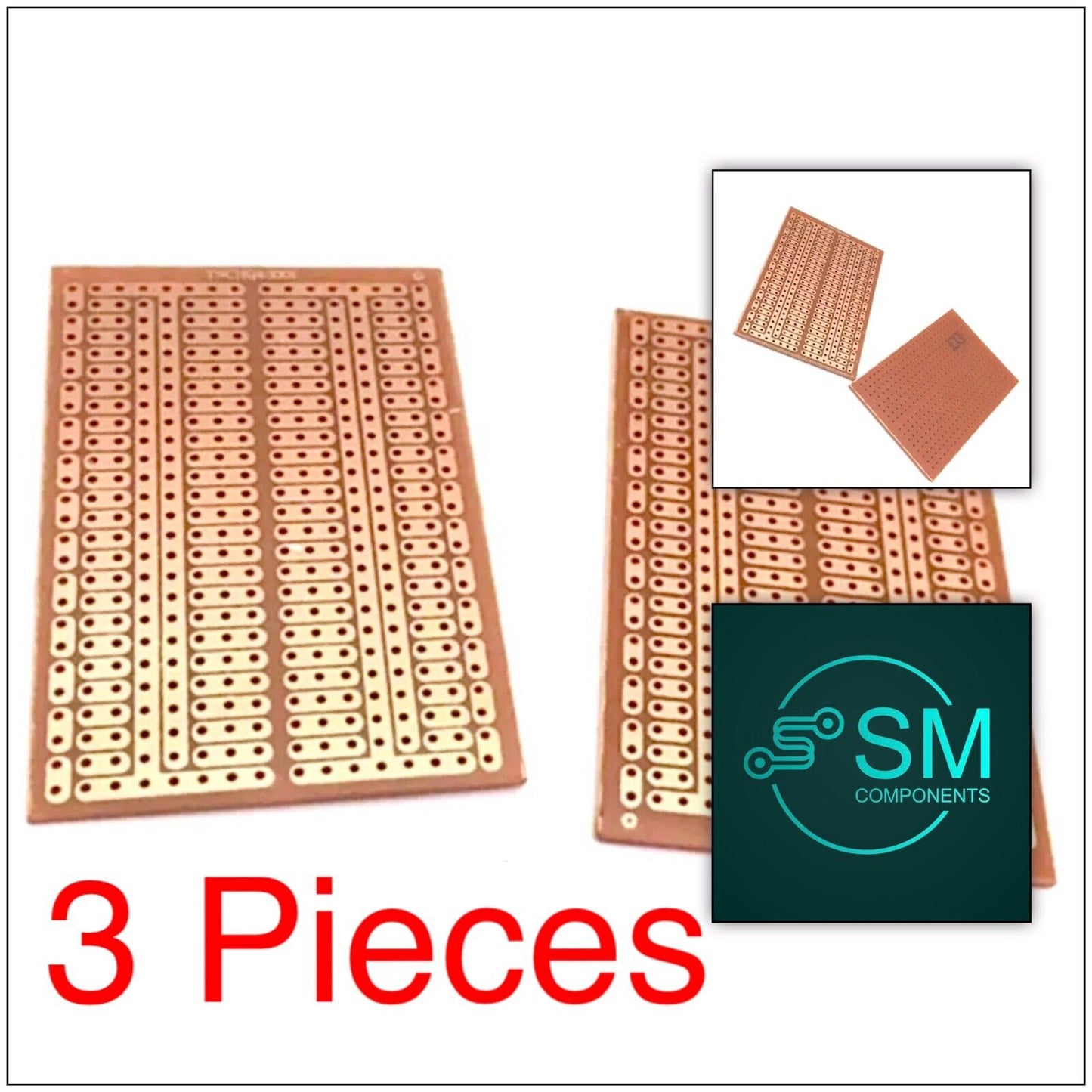 3PCS 4.5x7cm FR-2 Prototype Perfboard Universal Circuit PCB Board Breadboard