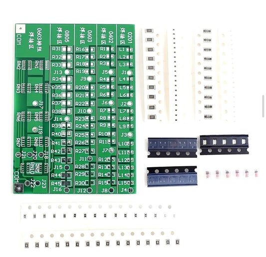 Soldering Practice SMD/SMT 0201 0402 0603 0805 LEDS Board DIY Kit Electronic PCB