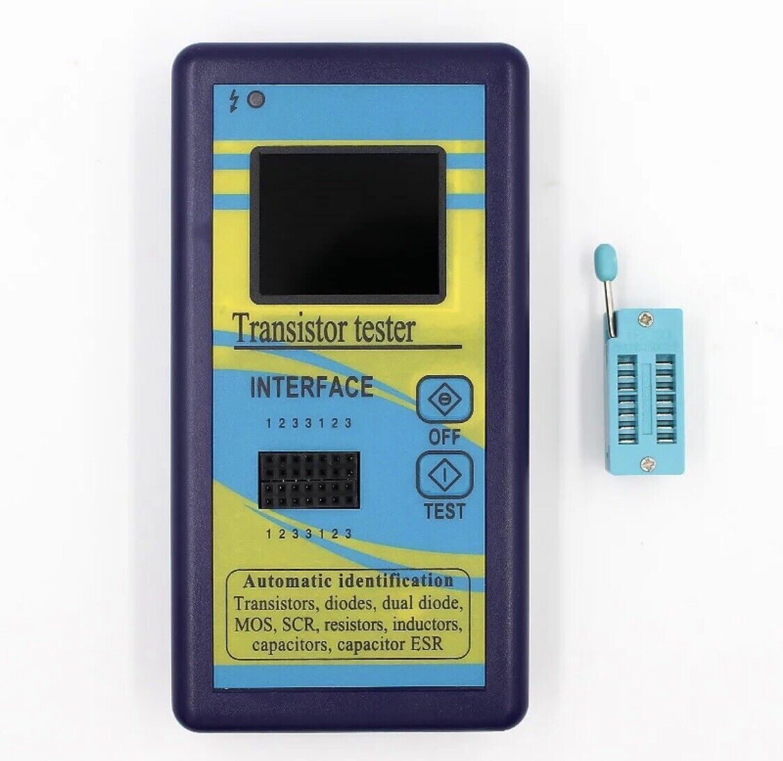 M328 Digital Component Transistor Tester Diode Triode Capacitance ESR LCR Meter