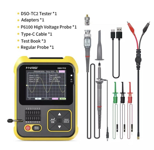 Digital Oscilloscope LCR 2in1 DSO-TC2 Electronic DIY PWM Generator Inc Probes