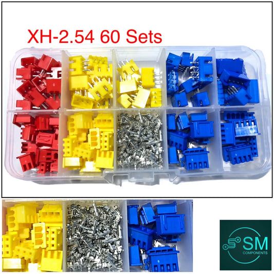 320pcs XH2.54  2p 3p 4p pin 2.54mm pitch 22-30 awg Terminal kit JST connector Au