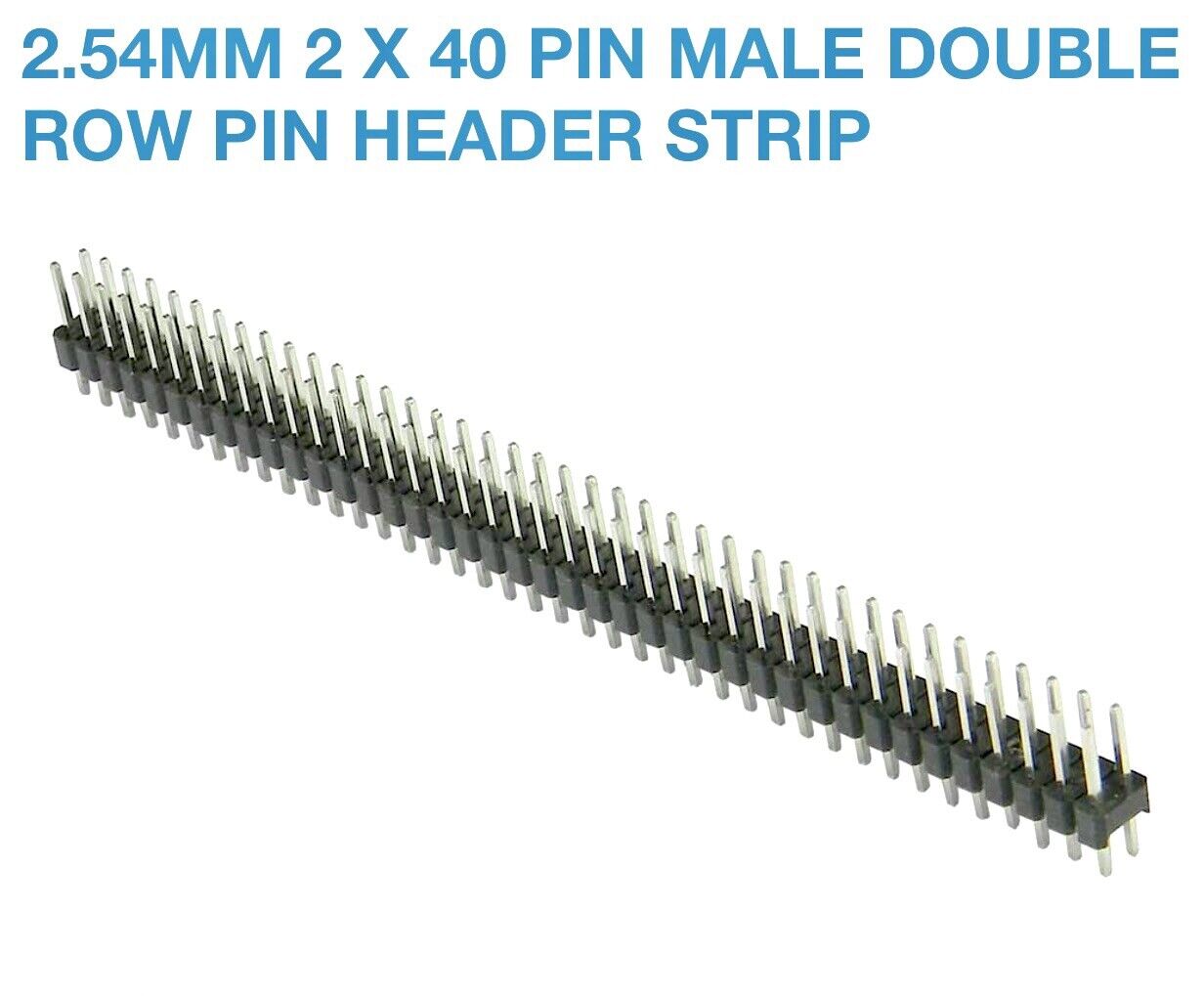 10pcs 2.54mm STRAIGHT Double Row 80 Pin Male Header Breakable 2.54 Pitch DIY