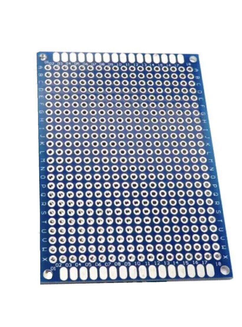 5Pc 70x50 Double Side FR4 Arduino Prototype Universal PCB Board Soldering BLUE