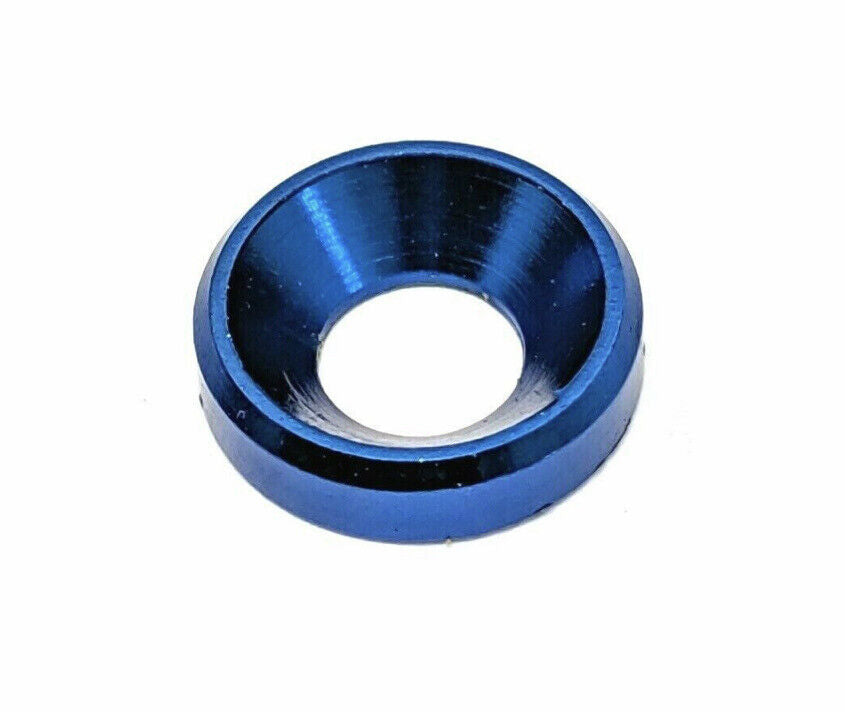 M3 10PCS BLUE Aluminium Washer For Counter Sunk Screw R/C Drone Automotive FPV