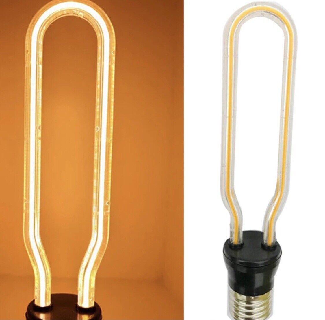 3PCS DC3V 130mm 2200K Warm White Super Flexible Silicone Filament Lamp LED