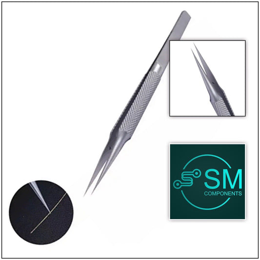 Titanium Alloy 0.15mm STRAIGHT Point Professional Tweezer for Electronics Repair