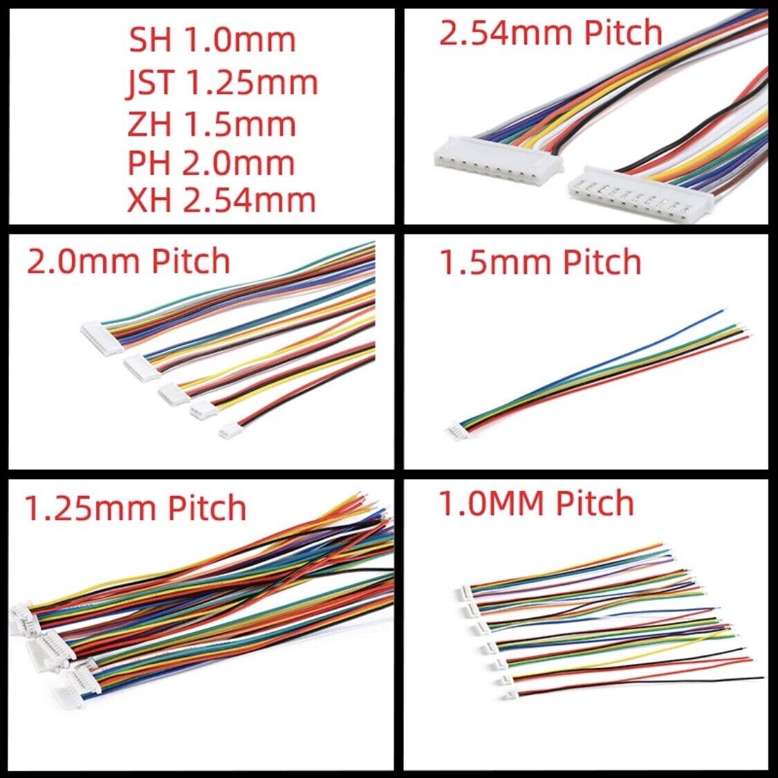 10 Sets 1.5mm ZH 4 Pin Wired Micro Connector Quadcopter Electronic Drone 20PCS