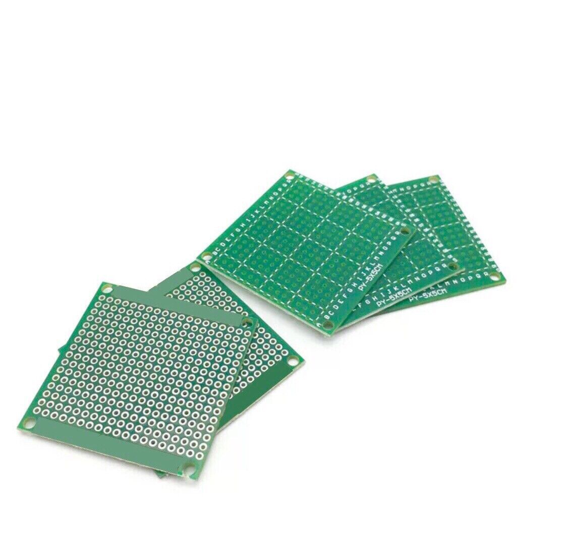 5PCS 5x5cm GREEN FR-4 Prototype Universal Circuit PCB Board Breadboard Sub Board