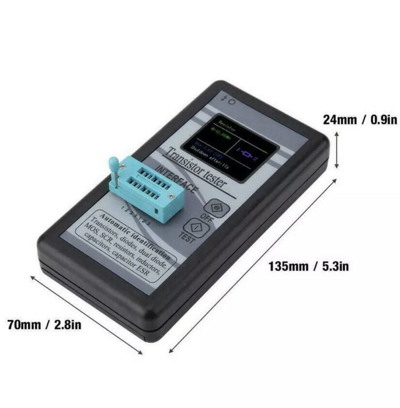 M328 Digital Component Transistor Tester Diode Triode Capacitance ESR LCR Meter