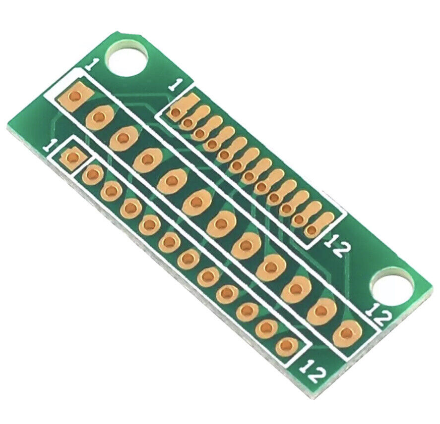 10PCS 5 X 8 Pin 5 X 12 Pin 1.27MM 2.0MM 2.54MM DIY Breakout PCB Converter Board