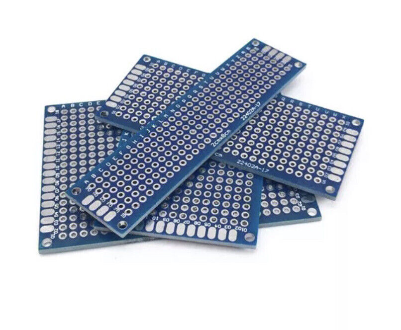 4Pcs PCB 70x50 60x40 70x30 80x20 Double Sided FR4 Arduino Soldering Proto BLUE