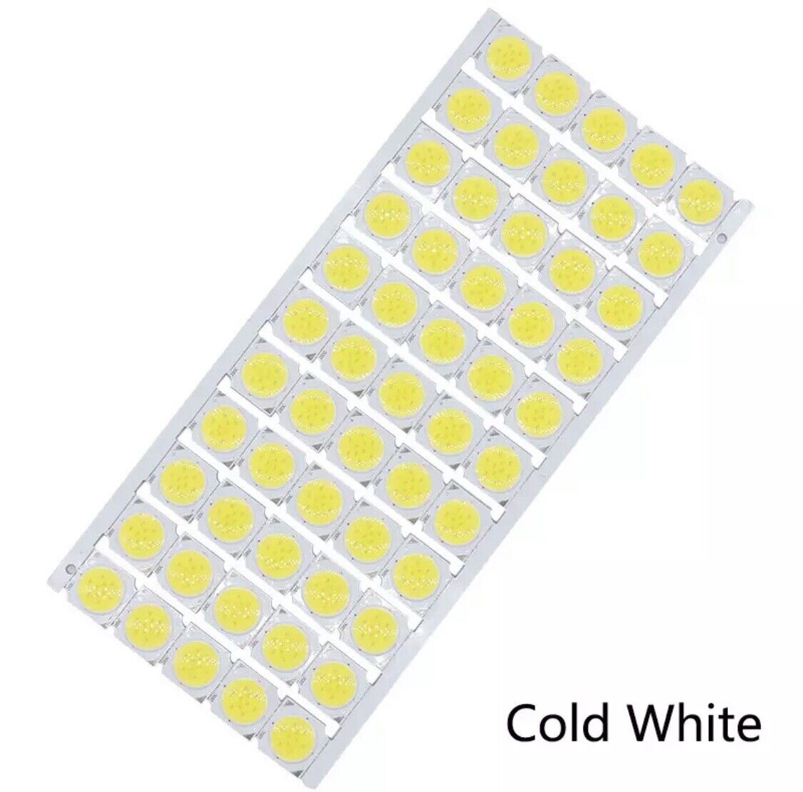 10PCS DC 9-10V 3W 13x13mm Square COB LED High Power Light, Cool White 6000K