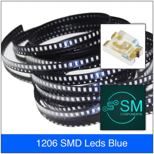 200pcs 1206 SMD BLUE 475nm LED Electronics Components Light Emitting Diodes