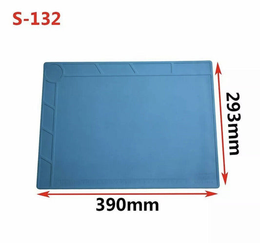 Soldering Mat Solder Station Insulation Pad Silicone Heat Resistant 393x295 S132