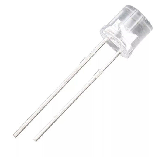 5mm Cool White Led Light Emitting Diode Flat Top 100pcs Led Clear Top