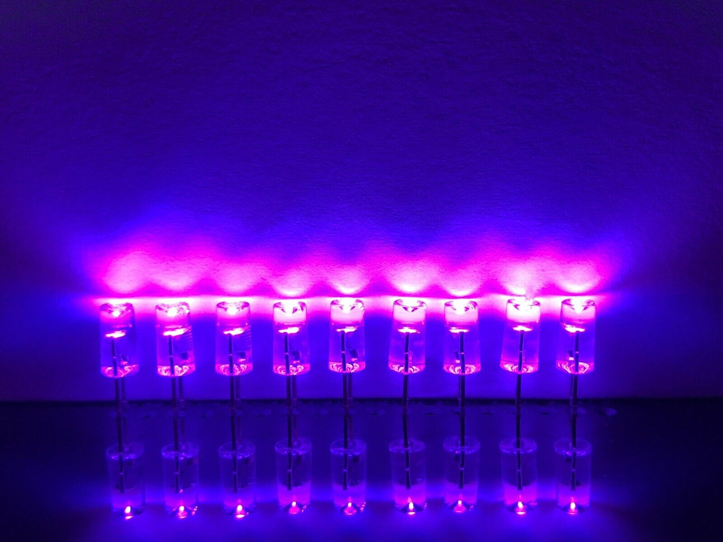 3mm Purple Led Light Emitting Diode 100pcs Flat Top Concave (Purple Lavender)