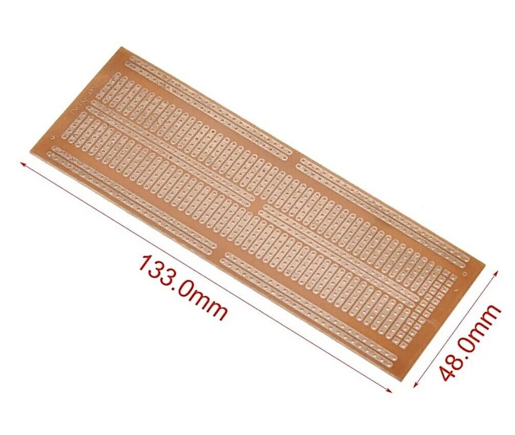 3PCS 133X48mm PCB Single Sided Copper Clad RBP DIY Prototype PCB Breadboard