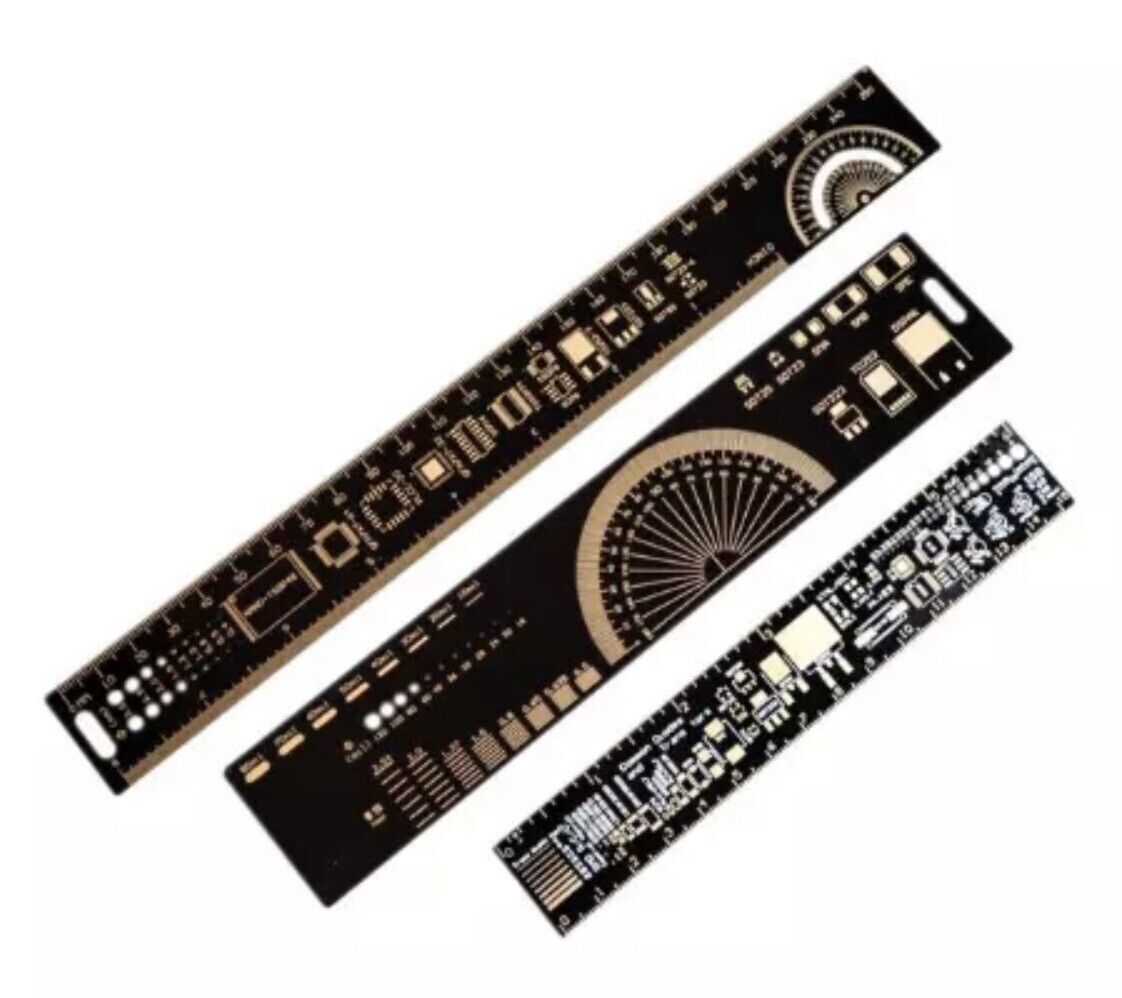 3pcs 15-20-25CM PCB Ruler For Electronics Engineers DIY Measuring Tool PCB Ruler