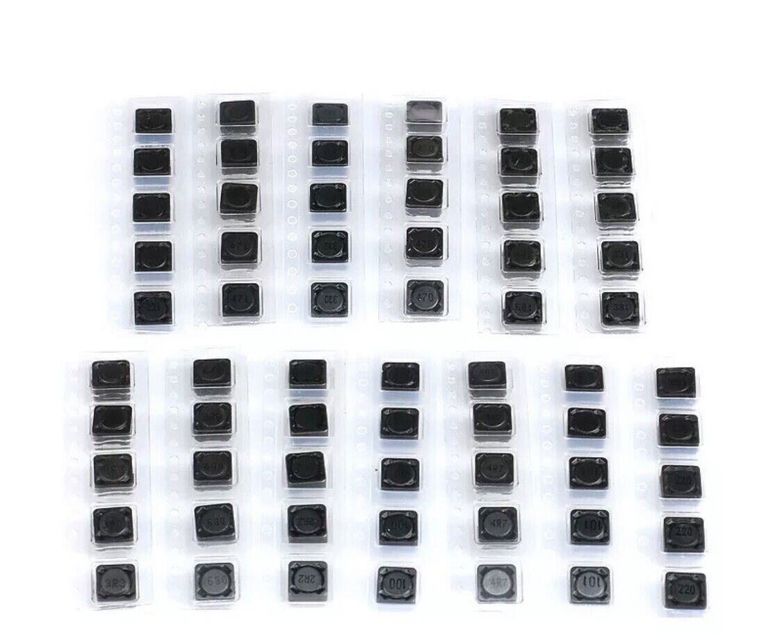 65PCS CDRH74R Wire-wound SMD Power Inductor Inductance 13 Values Electronics kit