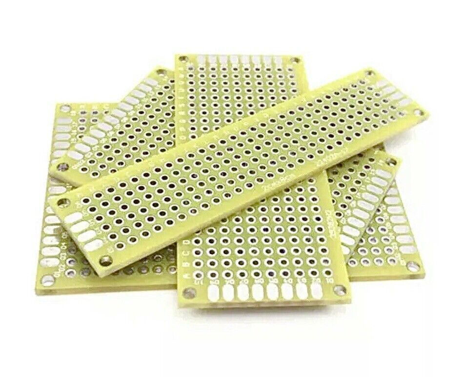 4Pcs PCB 70x50 60x40 70x30 80x20 Double Sided FR4 Arduino Soldering Proto YELLOW